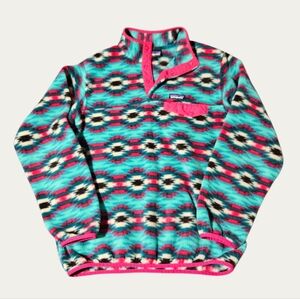 PATAGONIA Synchilla Sweater Southwest Aztec Pattern Womens Large